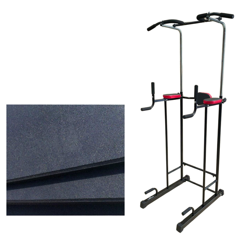 Cannons UK Dip Station Pull up Rack plus 2 x 15mm Flatline. Package Deal!