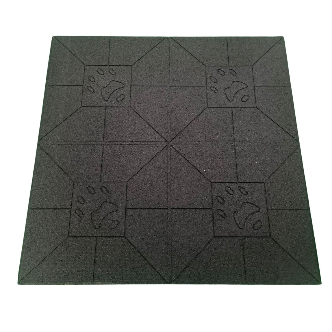 Flatline Pro Black Rubber Gym Flooring 1m x 1m x 15mm from Cannons UK bulk discounts available