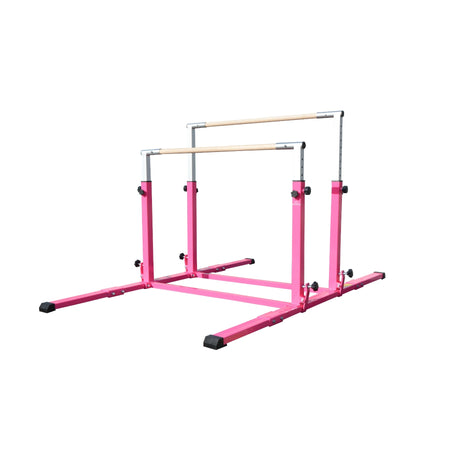 Cannons UK Junior Pro Adjustable 3-5ft Parallel Bars Pink - Cannons UK